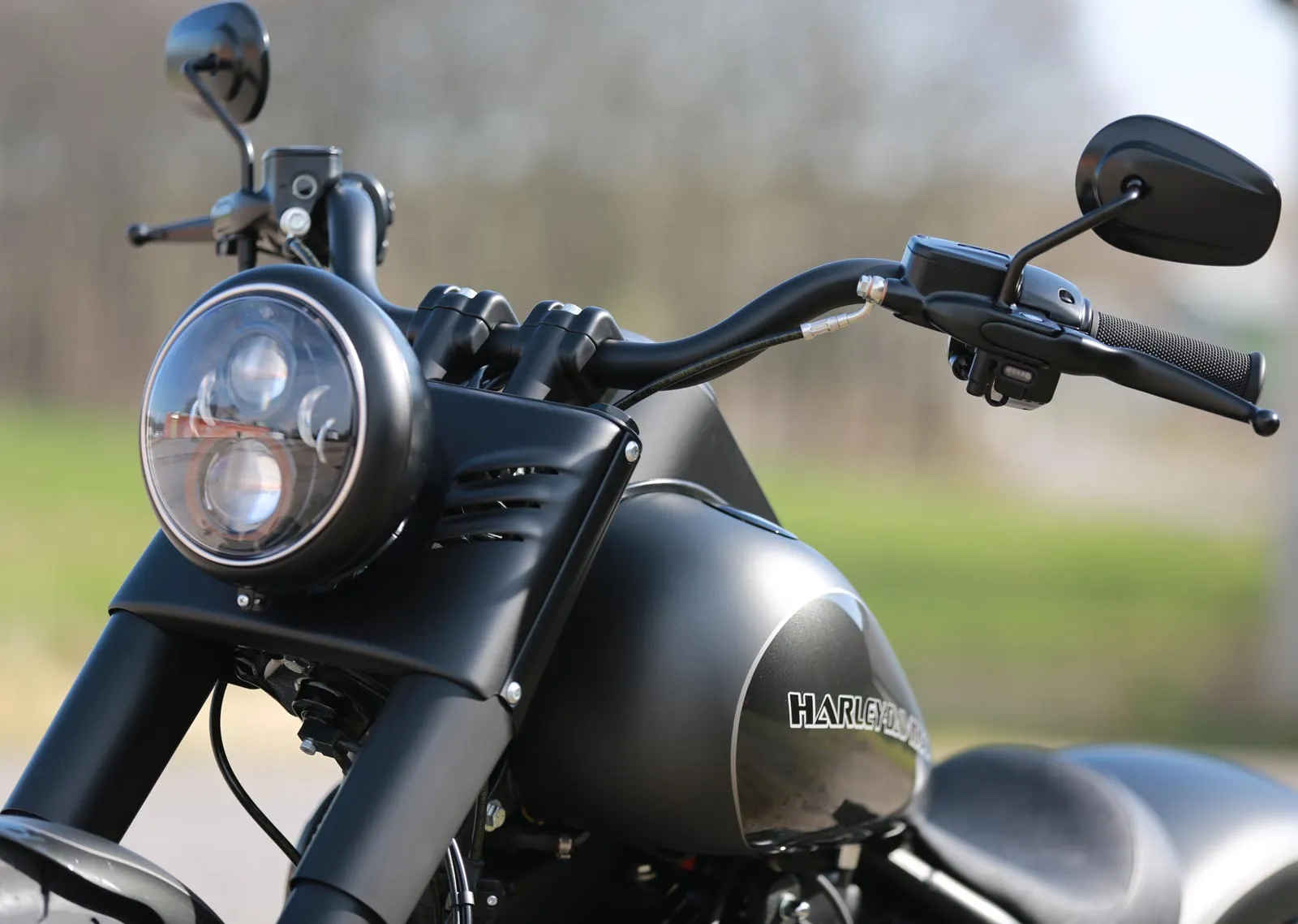 Thunderbike 41-99-1262 Stripe Mini LED Indicators Polished, Harley Touring Hydraulic Clutch