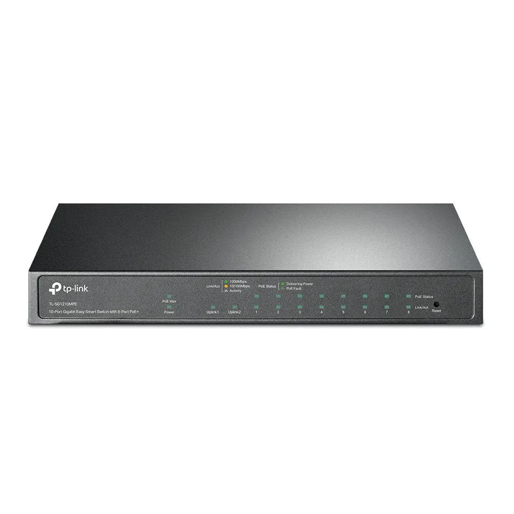TP-Link 10-Port Gigabit Easy Smart Switch with 8-Port PoE 
