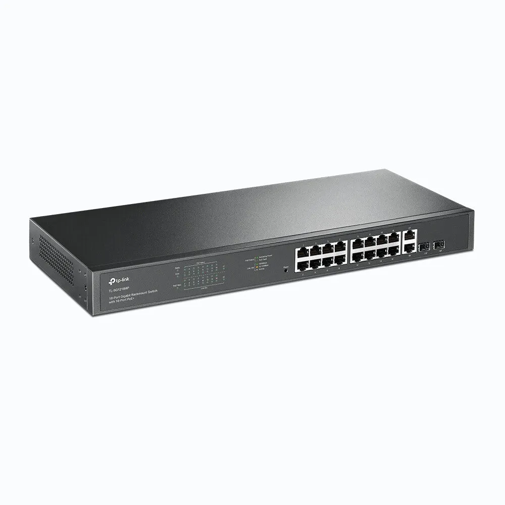 TP-Link 18-Port Gigabit Rackmount Switch with 16 PoE 