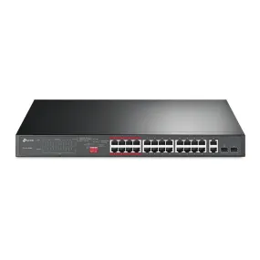 TP-Link 24-Port 10/100Mbps   2-Port Gigabit Unmanaged PoE  Switch