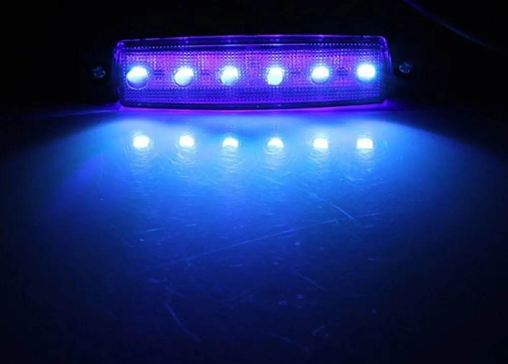 Truck Trailer Side Marker Indicators light Car Signal Brake Rear Warning Taillight 6LED 12V 24V emergency lights car accessories