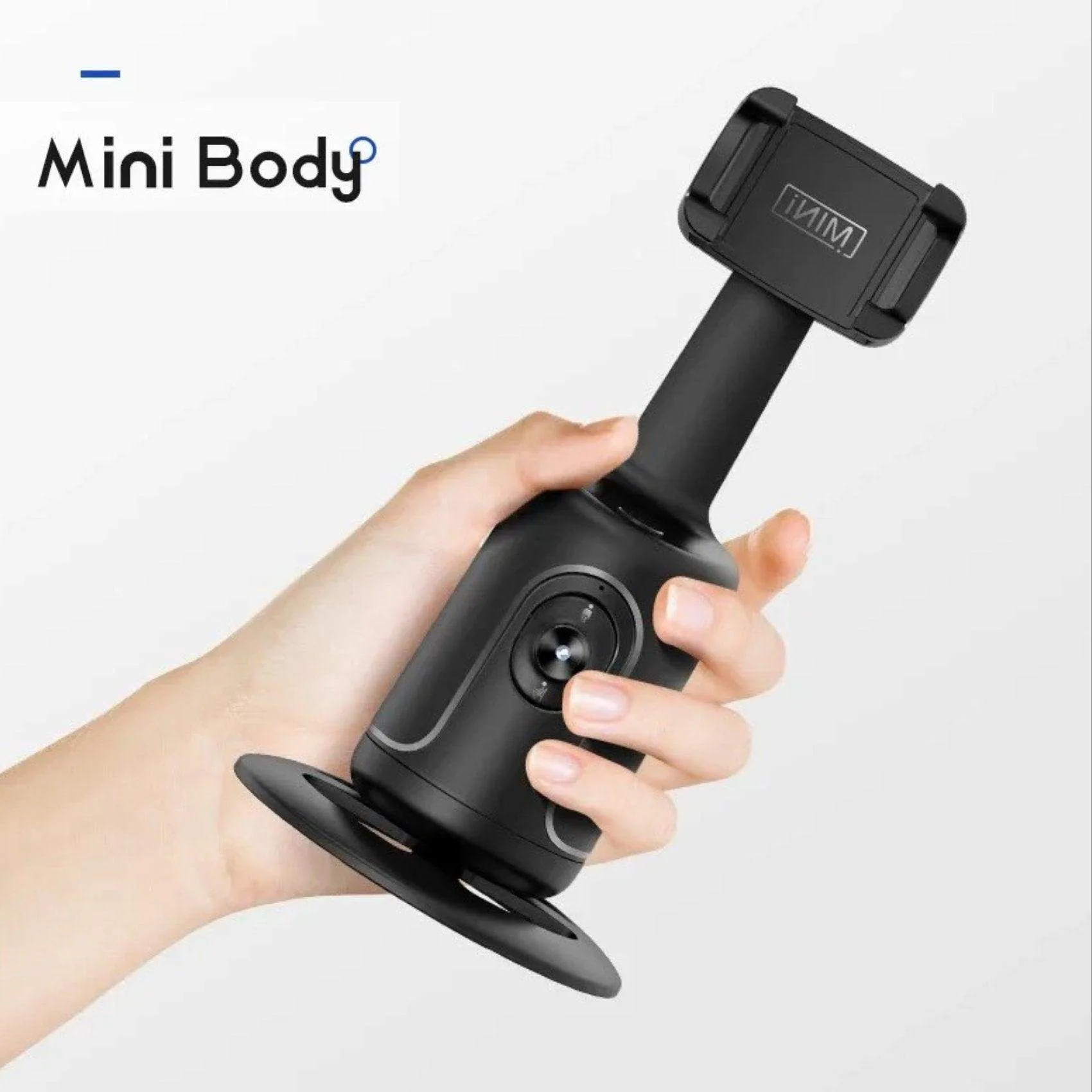 TUTT P1 Selfie Phone Holder Mount | Smart 360° Auto Face Tracking Gimbal Desktop Stabilizer Tripod | Adjustable Lens | No App, Gesture Control | Stable Base Smartphone Live Chat