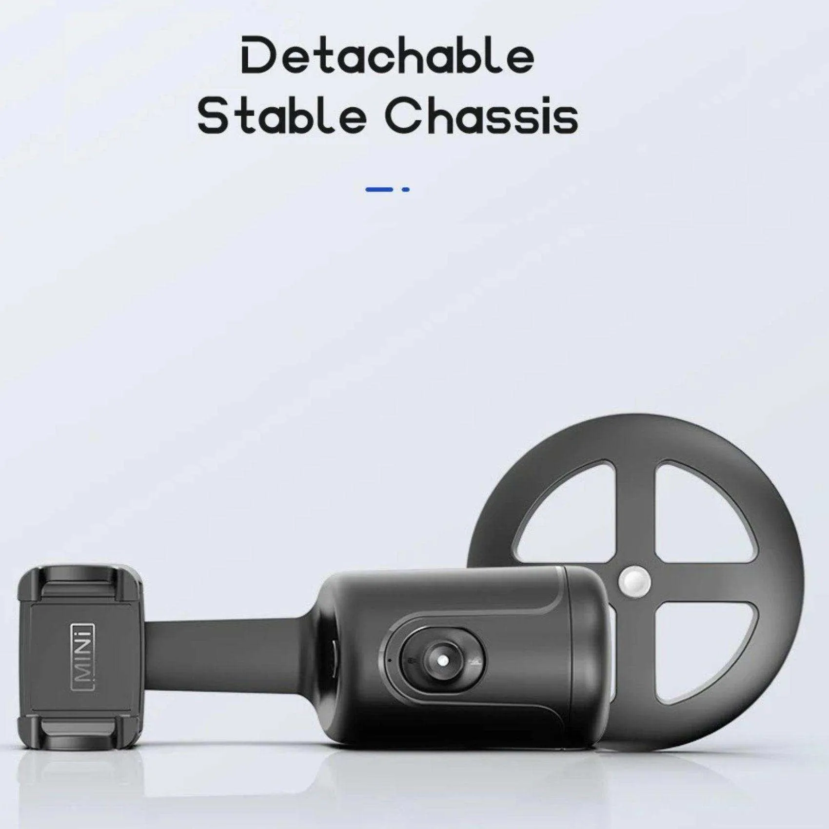 TUTT P1 Selfie Phone Holder Mount | Smart 360° Auto Face Tracking Gimbal Desktop Stabilizer Tripod | Adjustable Lens | No App, Gesture Control | Stable Base Smartphone Live Chat