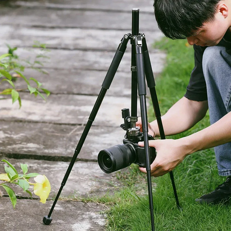 Ulanzi MT-63 Portable Camera Tripod Monopod with 360° Panoramic Head, Built-In Phone Clip, Horizontal, Vertical, and Center Shaft Inverted Shooting Mode, 26cm to 150cm Adjustable Height for Smartphone, DSLR, SLR, Mirrorless | T028GBB1