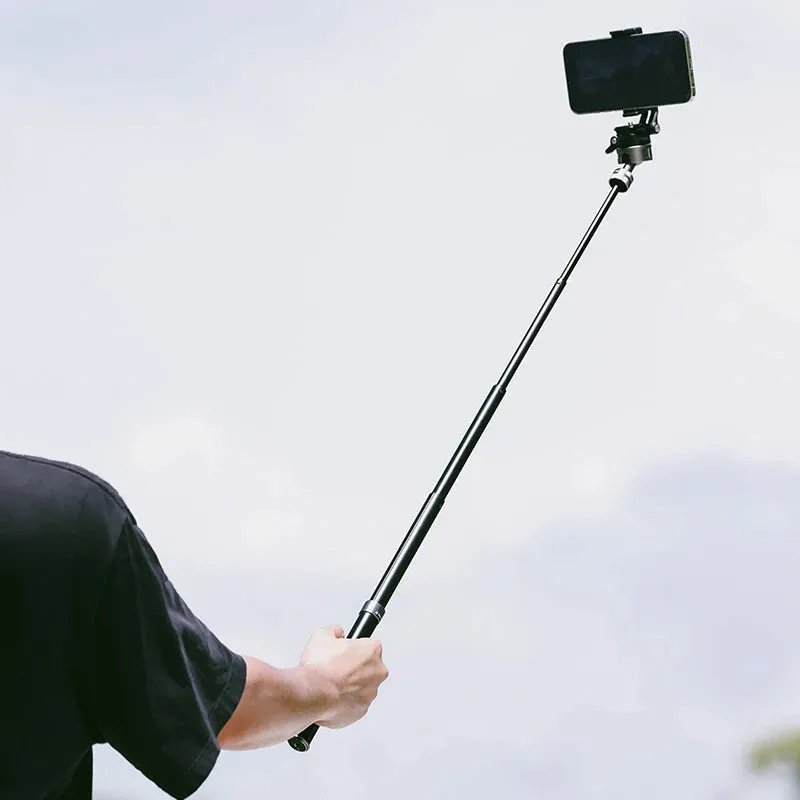 Ulanzi MT-63 Portable Camera Tripod Monopod with 360° Panoramic Head, Built-In Phone Clip, Horizontal, Vertical, and Center Shaft Inverted Shooting Mode, 26cm to 150cm Adjustable Height for Smartphone, DSLR, SLR, Mirrorless | T028GBB1