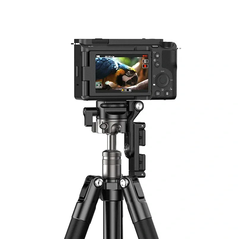 Ulanzi MT-63 Portable Camera Tripod Monopod with 360° Panoramic Head, Built-In Phone Clip, Horizontal, Vertical, and Center Shaft Inverted Shooting Mode, 26cm to 150cm Adjustable Height for Smartphone, DSLR, SLR, Mirrorless | T028GBB1