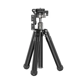 Ulanzi MT-63 Portable Camera Tripod Monopod with 360° Panoramic Head, Built-In Phone Clip, Horizontal, Vertical, and Center Shaft Inverted Shooting Mode, 26cm to 150cm Adjustable Height for Smartphone, DSLR, SLR, Mirrorless | T028GBB1