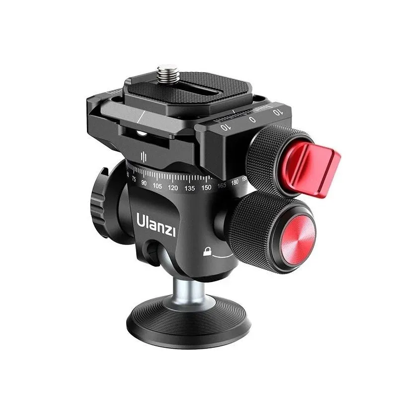 Ulanzi U-120 Tripod Head Ball Head Rotating 360° Panoramic Ball Head with 1/4 Inch Screw for Monopod DSLR Cameras