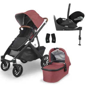 Uppababy Vista V2 Cloud T & Base Travel System Lucy