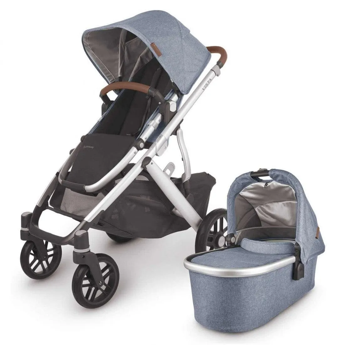 Uppababy Vista V2 Cybex Aton B2 & Base Travel System in Gregory