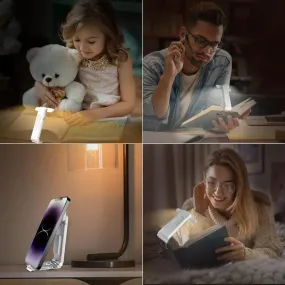 USB Rechargeable Reading Light – Portable LED Clip-On Bookmark for Comfortable Night Reading in Bed