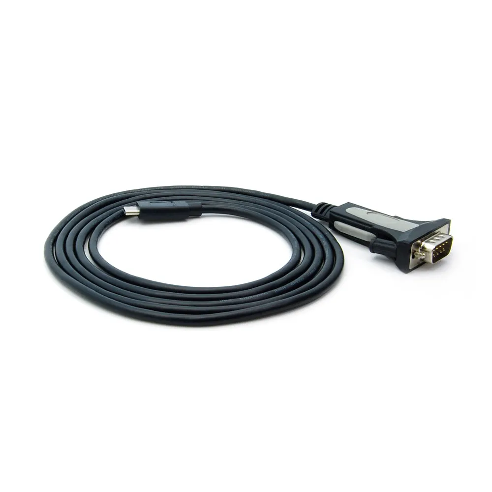 USB Type C to RS232 Serial Adapter DB9-Male/ Thumbscrew, FTDI Chipset