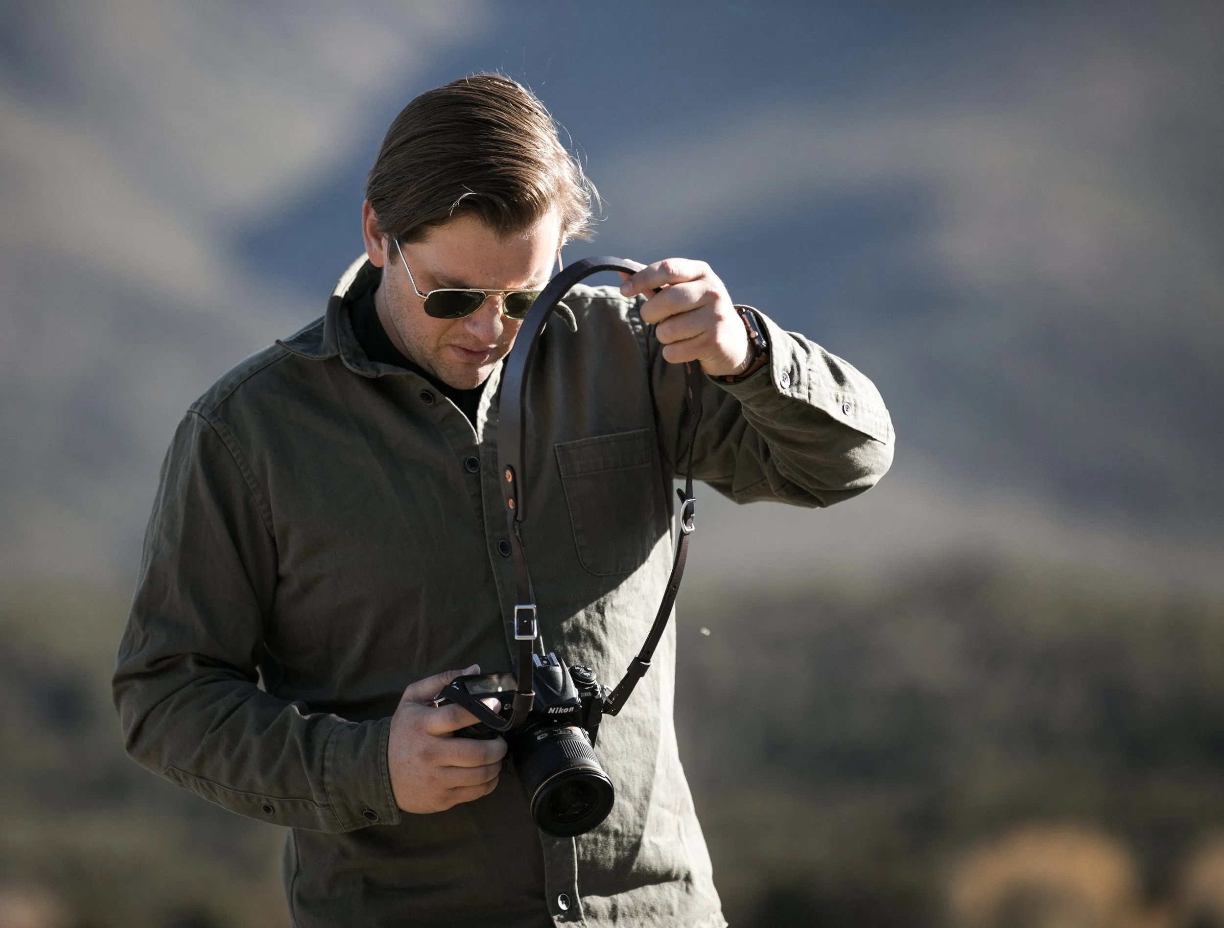 Vagabond Camera Strap // Dark Brown