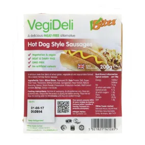 VBites VegiDeli Hot Dog Sausages 200g
