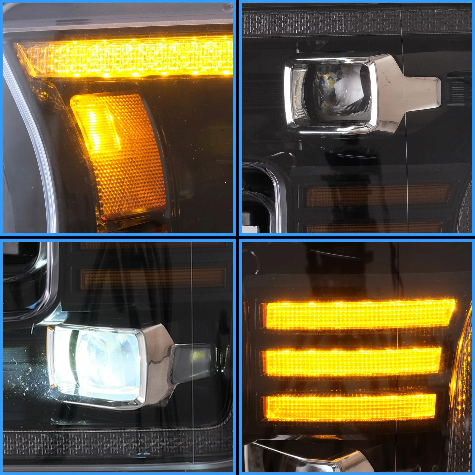 VLAND LED Headlights and Tail Lights For Ford F150 13th Gen Pickup 2015-2017 / F150 SVT RAPTOR 2016-2021