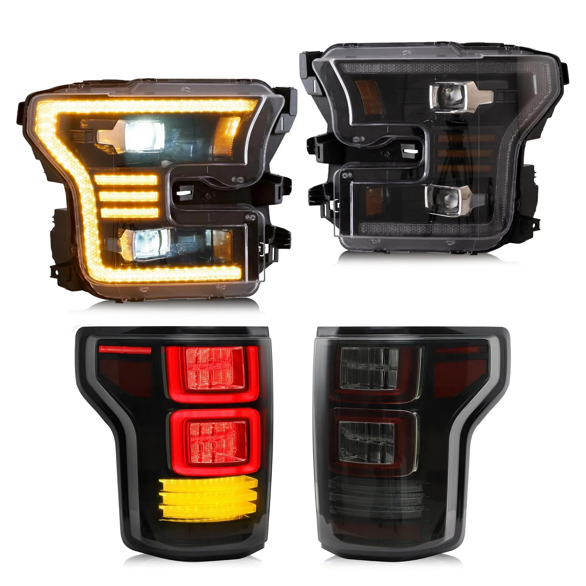 VLAND LED Headlights and Tail Lights For Ford F150 13th Gen Pickup 2015-2017 / F150 SVT RAPTOR 2016-2021