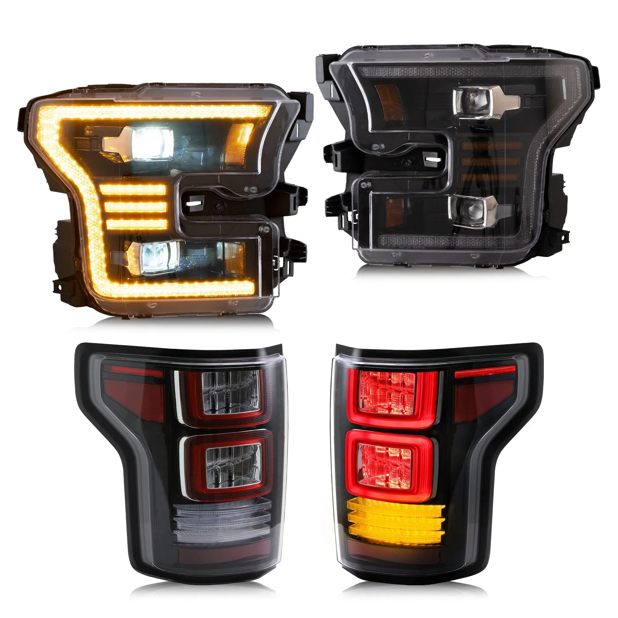 VLAND LED Headlights and Tail Lights For Ford F150 13th Gen Pickup 2015-2017 / F150 SVT RAPTOR 2016-2021