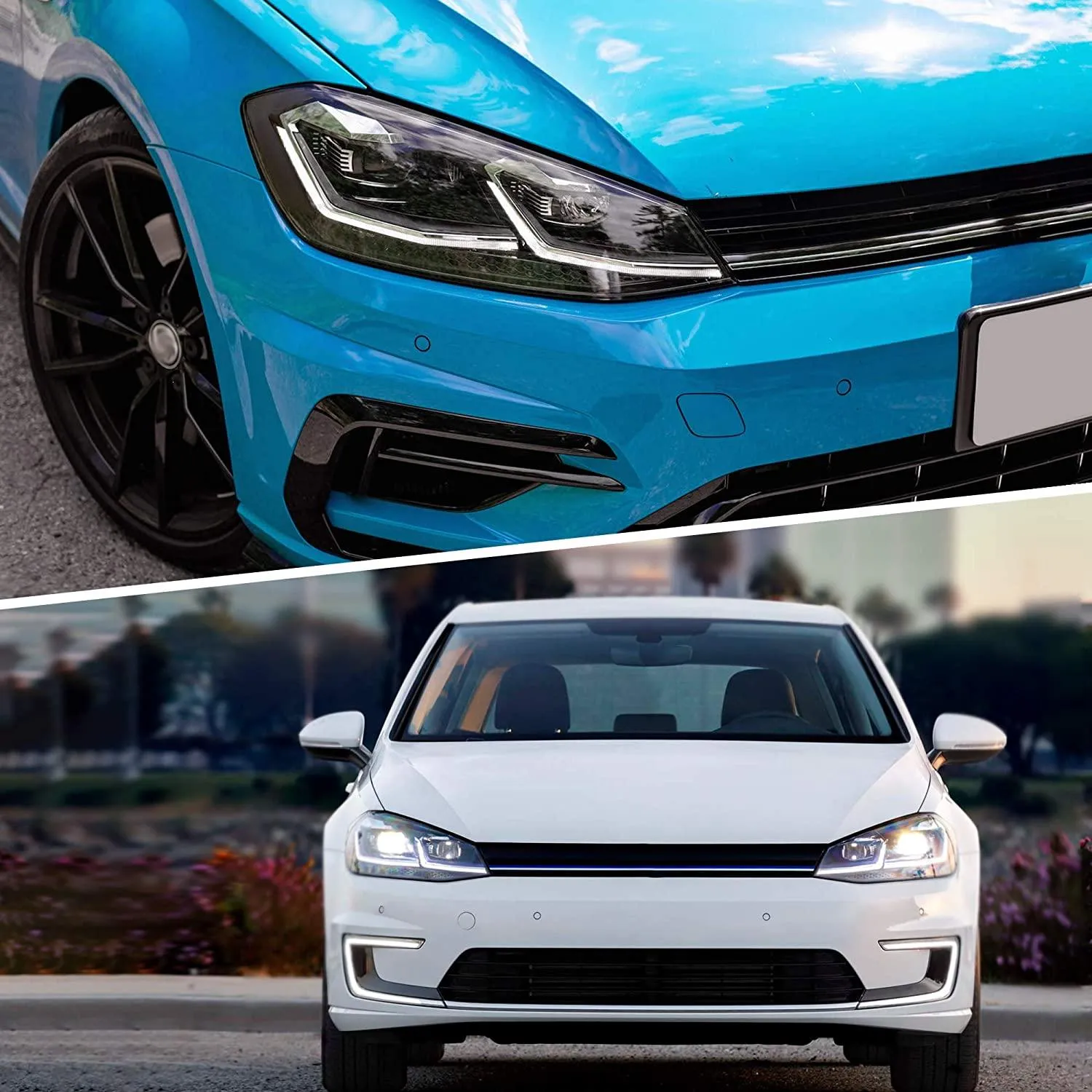 VLAND LED Projector Headlights For Volkswagen Golf MK7.5 2017-2020 (Europe is 2017-2020)