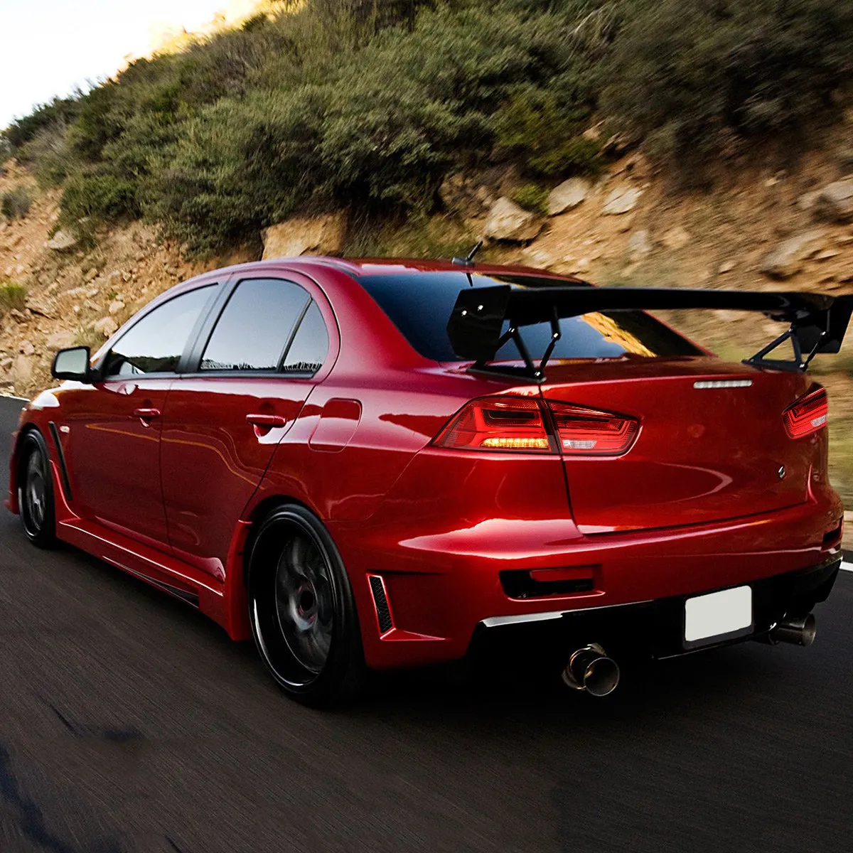 VLAND LED Tail Lights For Mitsubishi Lancer EVO X 2008-2018 With Sequential Indicators