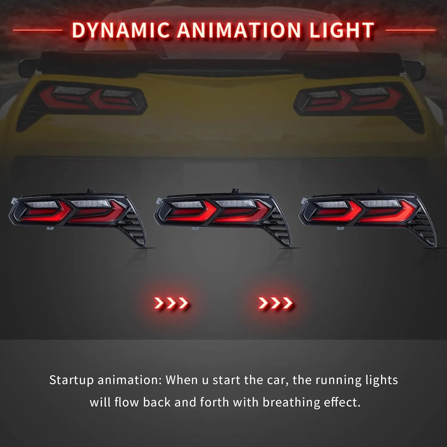 VLAND LED Taillights For Chevrolet Corvette C7 2014-2019 [DOT.]
