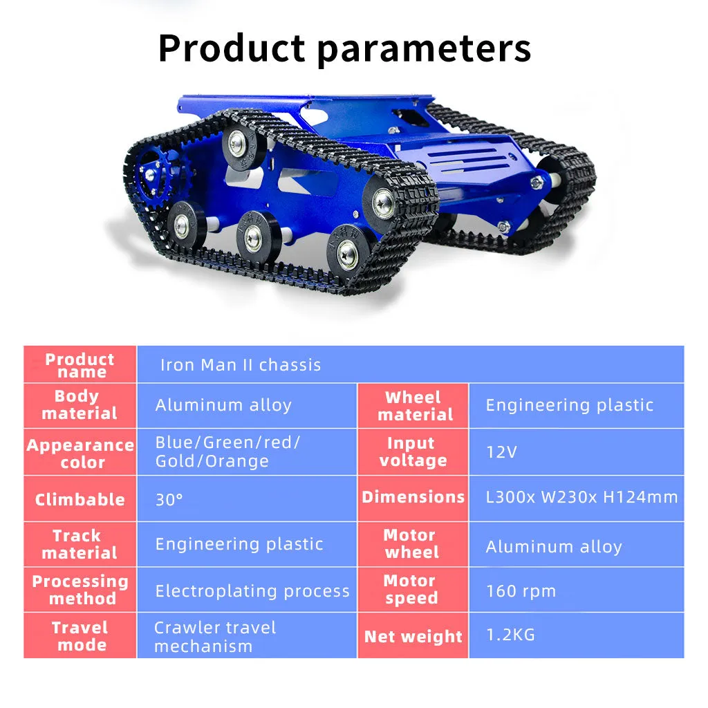 XiaoR GEEK TH tank chassis compatiable for Arduino/Raspberry pi