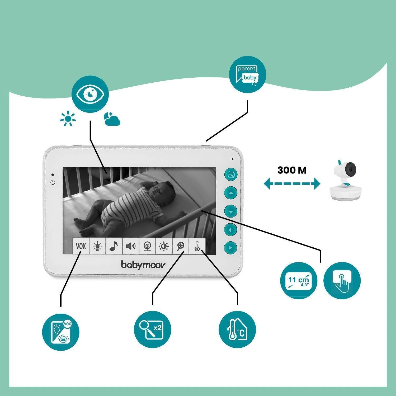 YOO-Moov 360° Video Baby Monitor