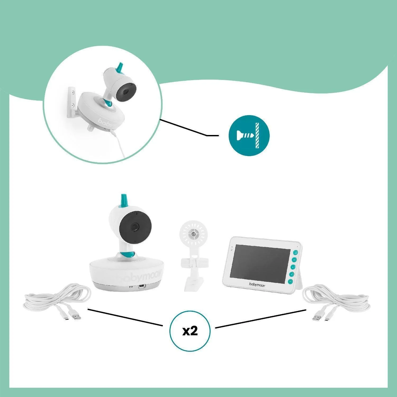 YOO-Moov 360° Video Baby Monitor